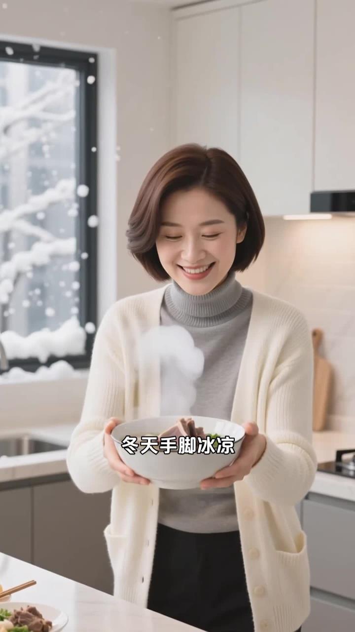 冬天暖身吃什么?健康养生羊肉汤,驱寒又滋补～