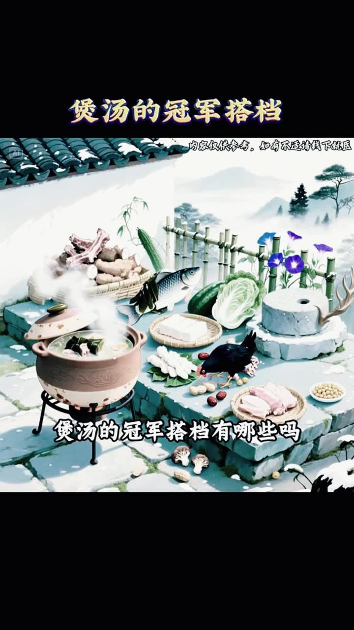 煲汤最佳冠军搭档组合,食物煲汤养生技巧