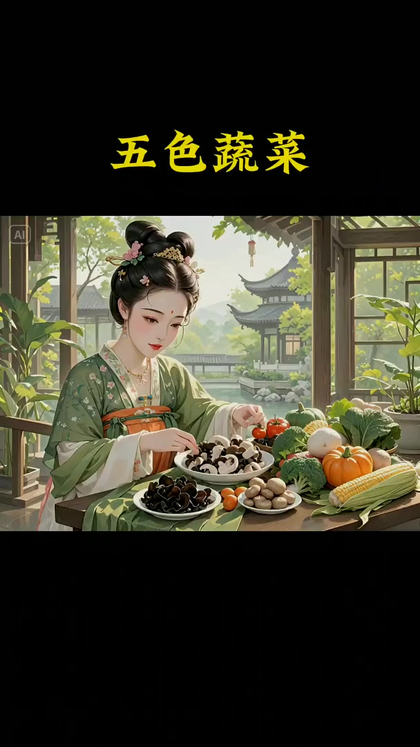 五色蔬菜,天然配色