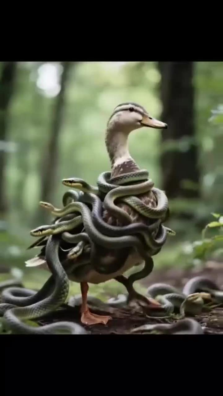 鸭子与蛇