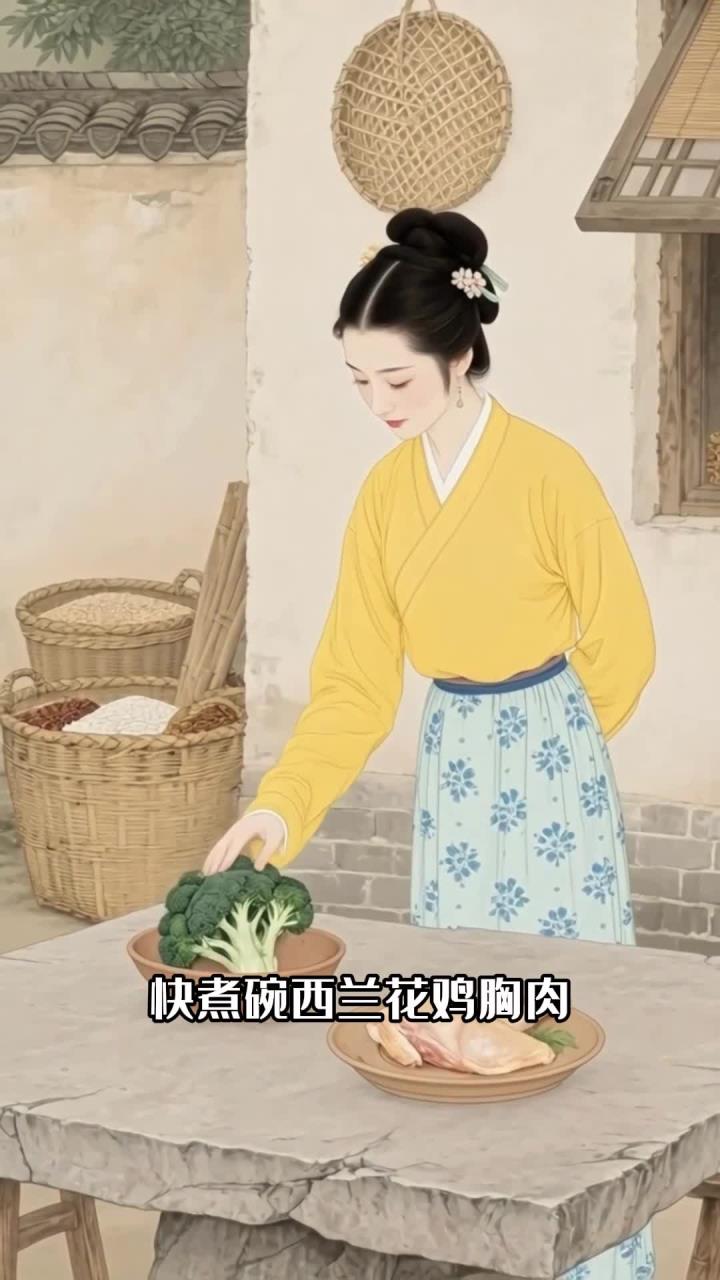 减肥期嘴馋?煮碗西兰花鸡胸肉,低热量饱腹减脂