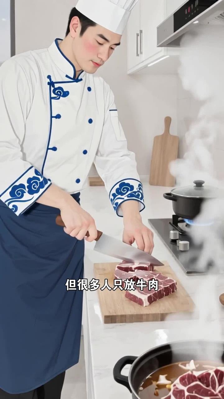 炖牛肉汤加萝卜,养生新选择