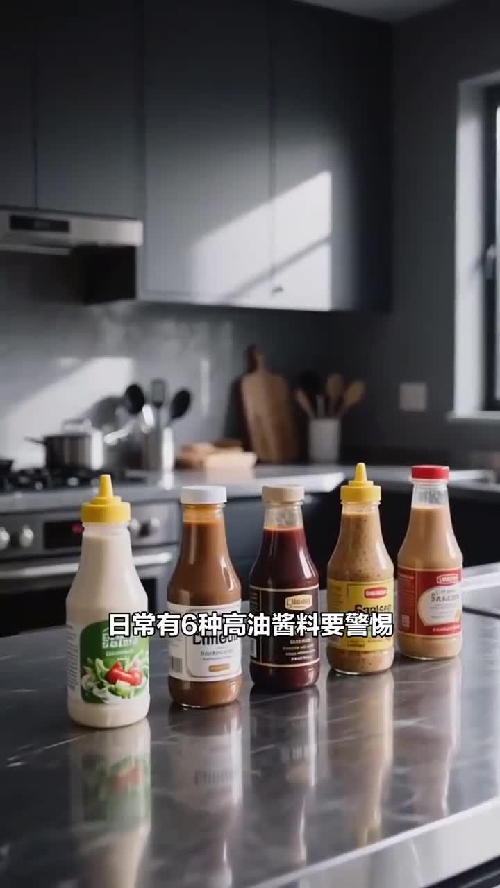 警惕!6 种高油酱料,沙拉酱 + 芝麻酱 + 花生酱