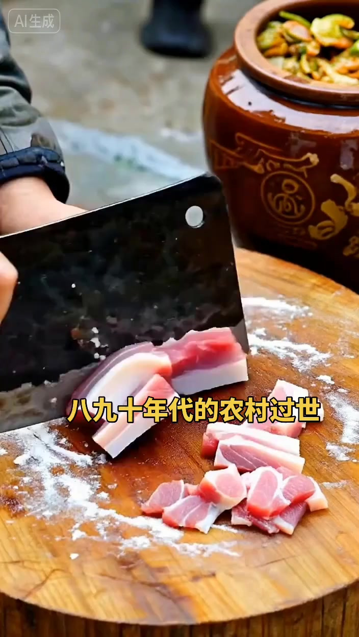 农村传统葬礼习俗:土灶炖菜与乡亲帮忙仪式