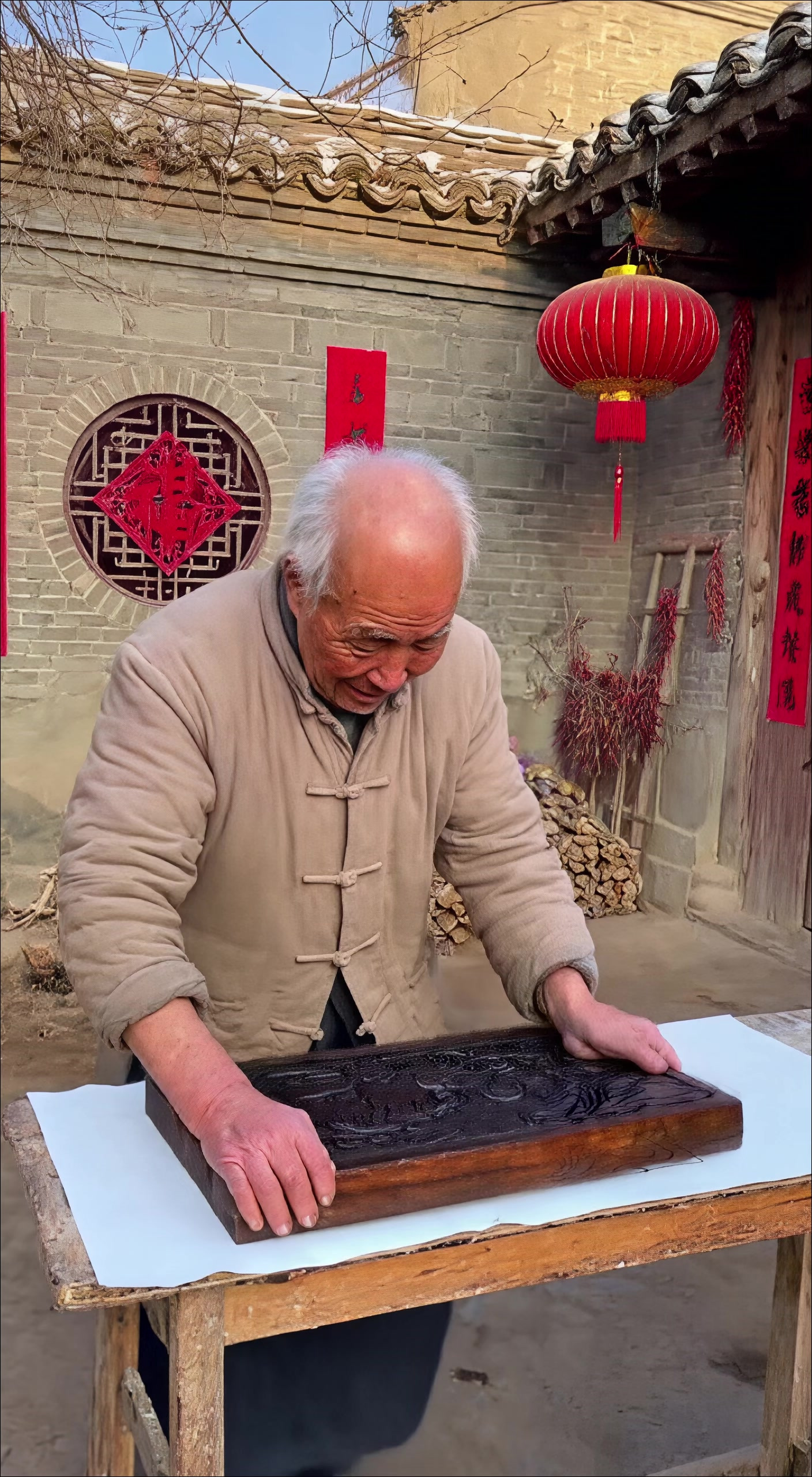 胖娃娃抱鲤鱼年味满满
