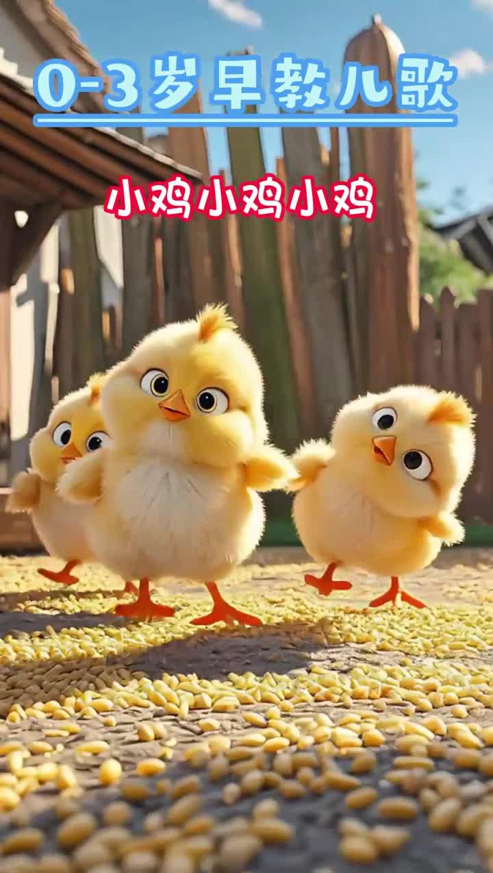 《小鸡吃米》