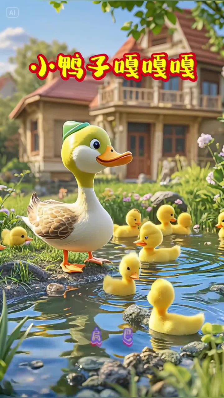 小鸭子嘎嘎儿童喜欢的小视频儿童动画早教儿歌小孩爱看的