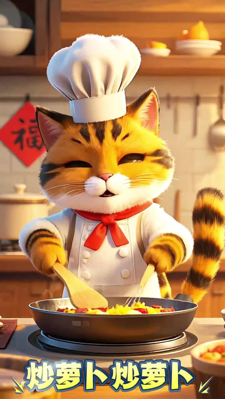 开课啦0-3岁早教儿歌炒萝卜炒萝卜切切切快点和宝贝们一起学起来吧 (1)