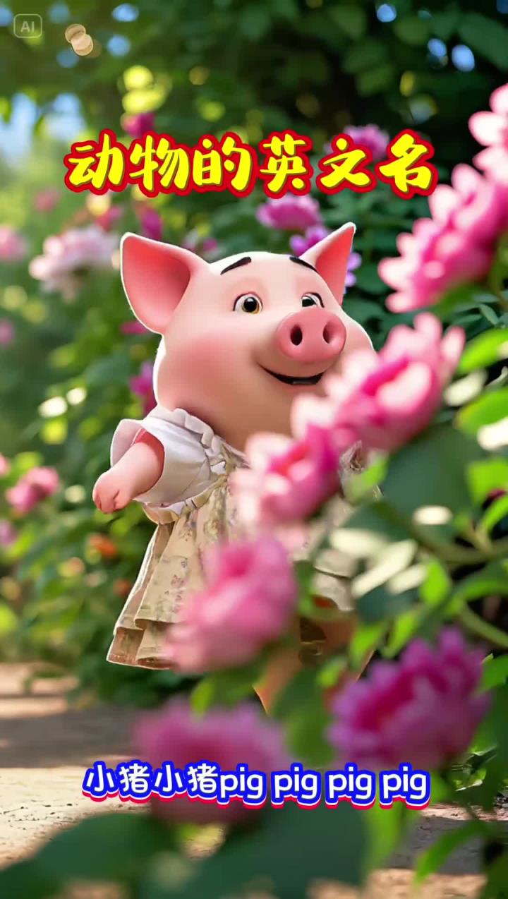 动物的英文名儿歌早教启蒙儿童喜欢的小视频儿童动画