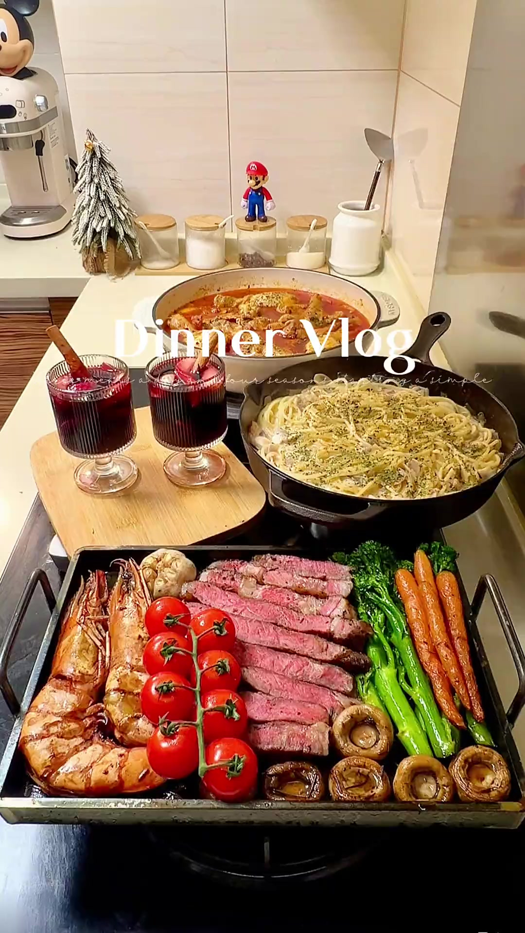 在家做饭 当你有个超级会做圣诞大餐的女儿!今日菜