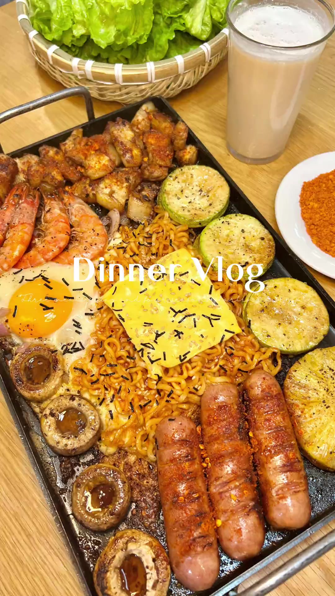 一人食 烤肉芝士火鸡面加倍快乐~ 今日菜单 -五花