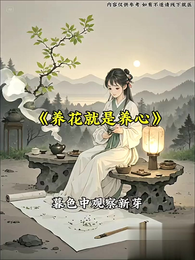 养花就是养心,每次浇水都是与自然对话
