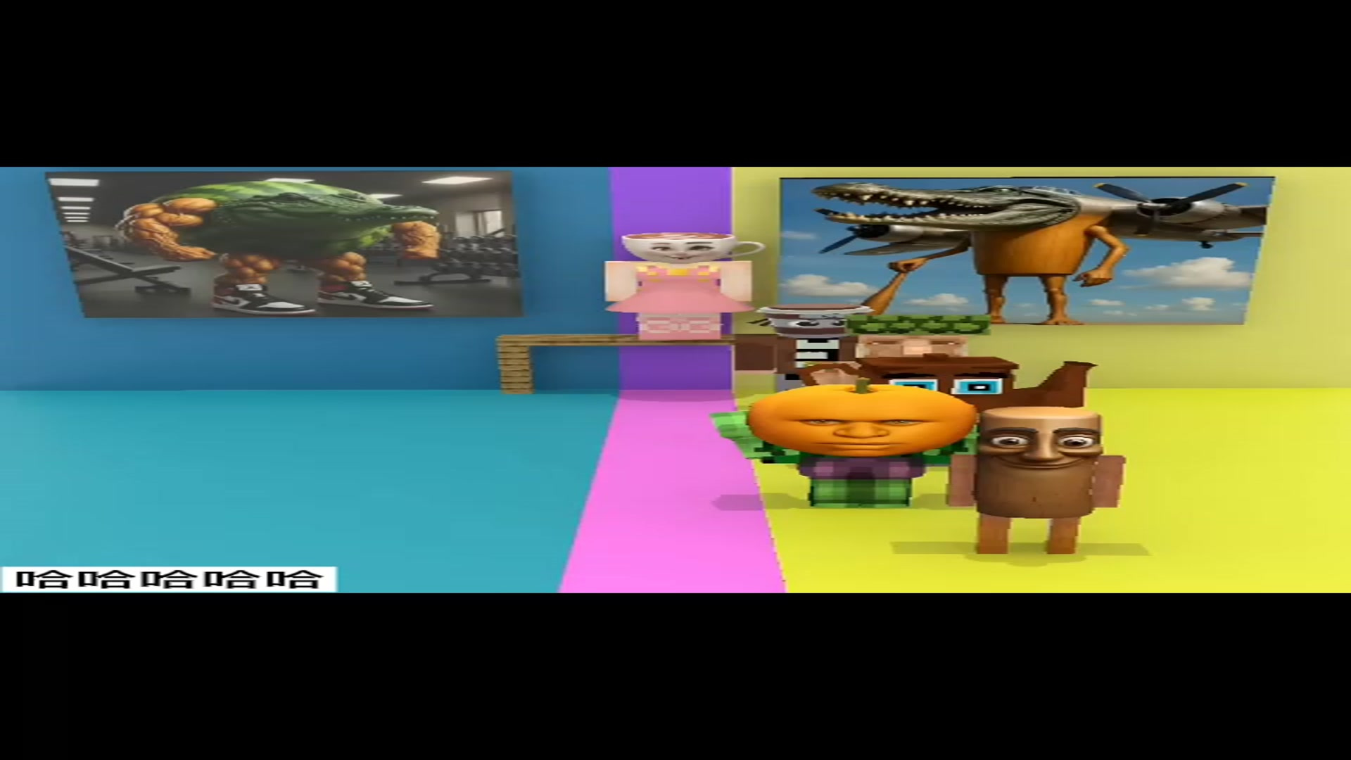 小伙伴跳跃的鳄鱼图片