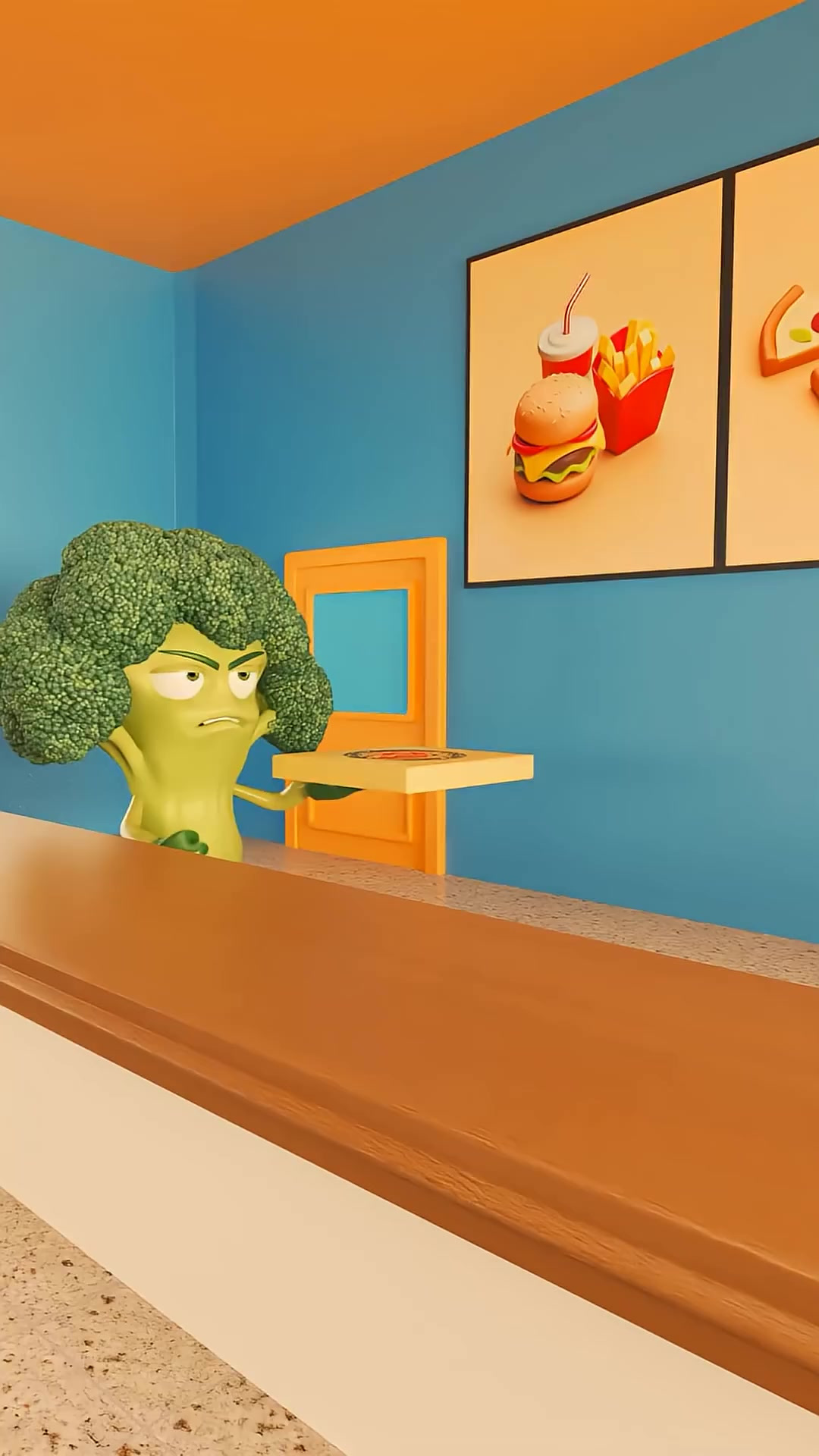 卡通与披萨聚会