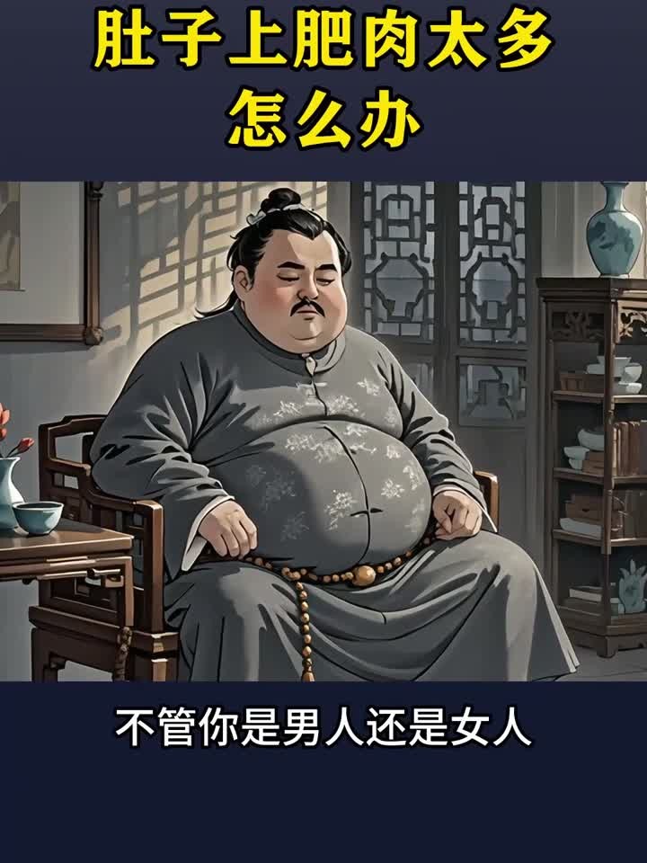 健康知识:肚子上肥肉太多怎么办?