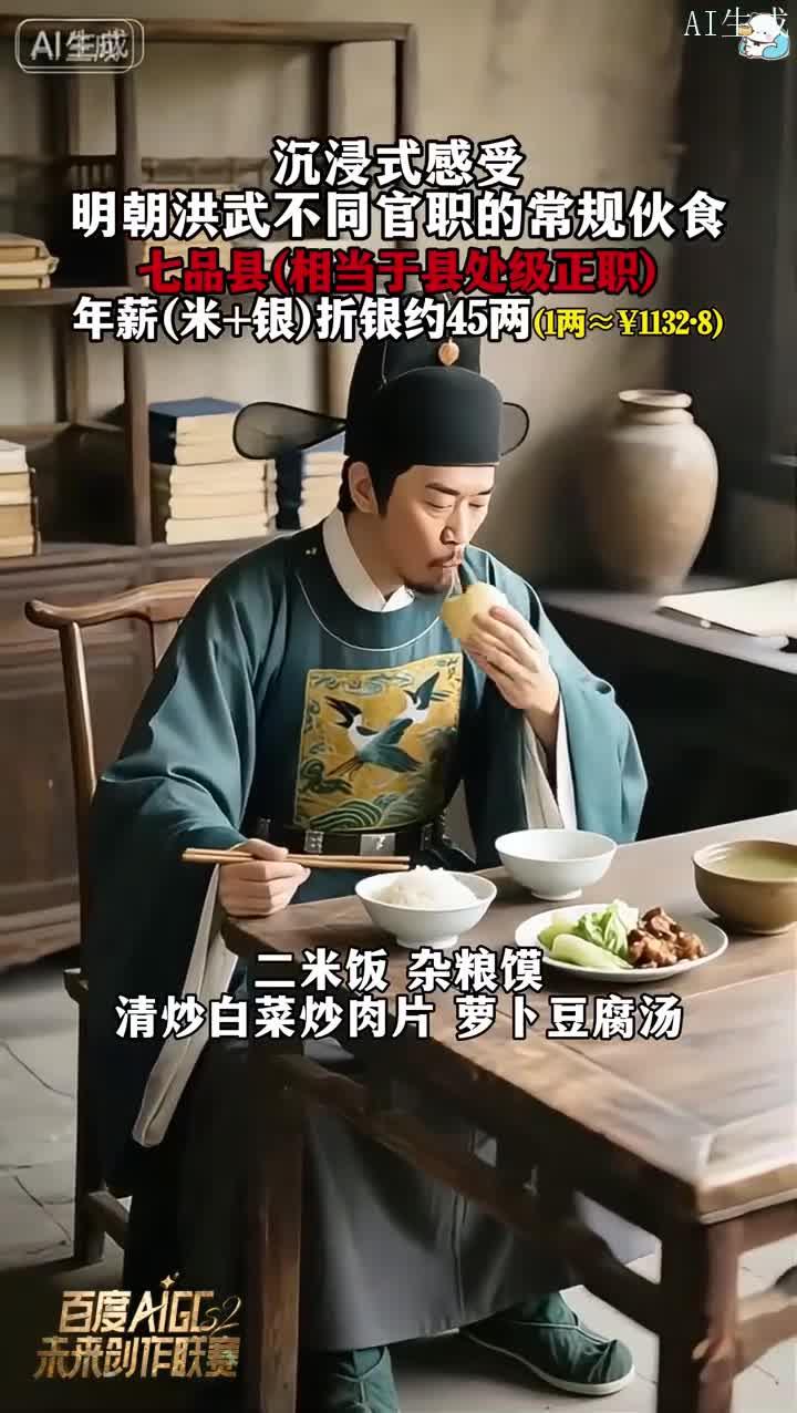 沉浸式体验明朝洪武官场饮食 不同官职平日伙食大揭秘 还原古代官员真实餐食