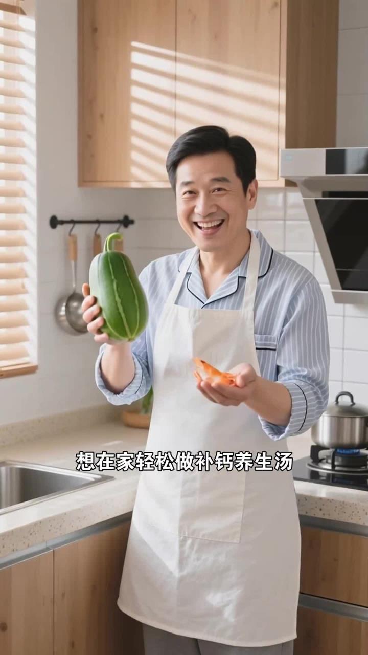 冬瓜虾皮汤,清淡又鲜美,补钙利水,好喝又养身
