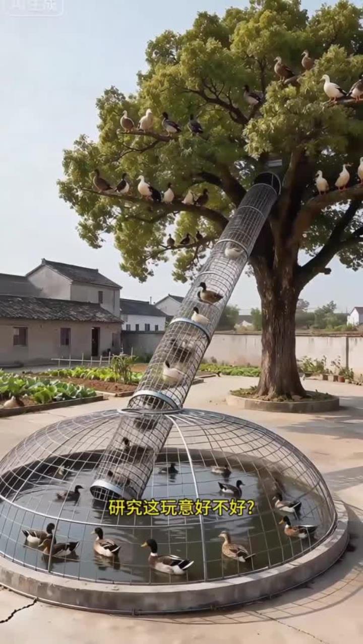 新的养鸭子方法,太好了吧,不怕地上脏了