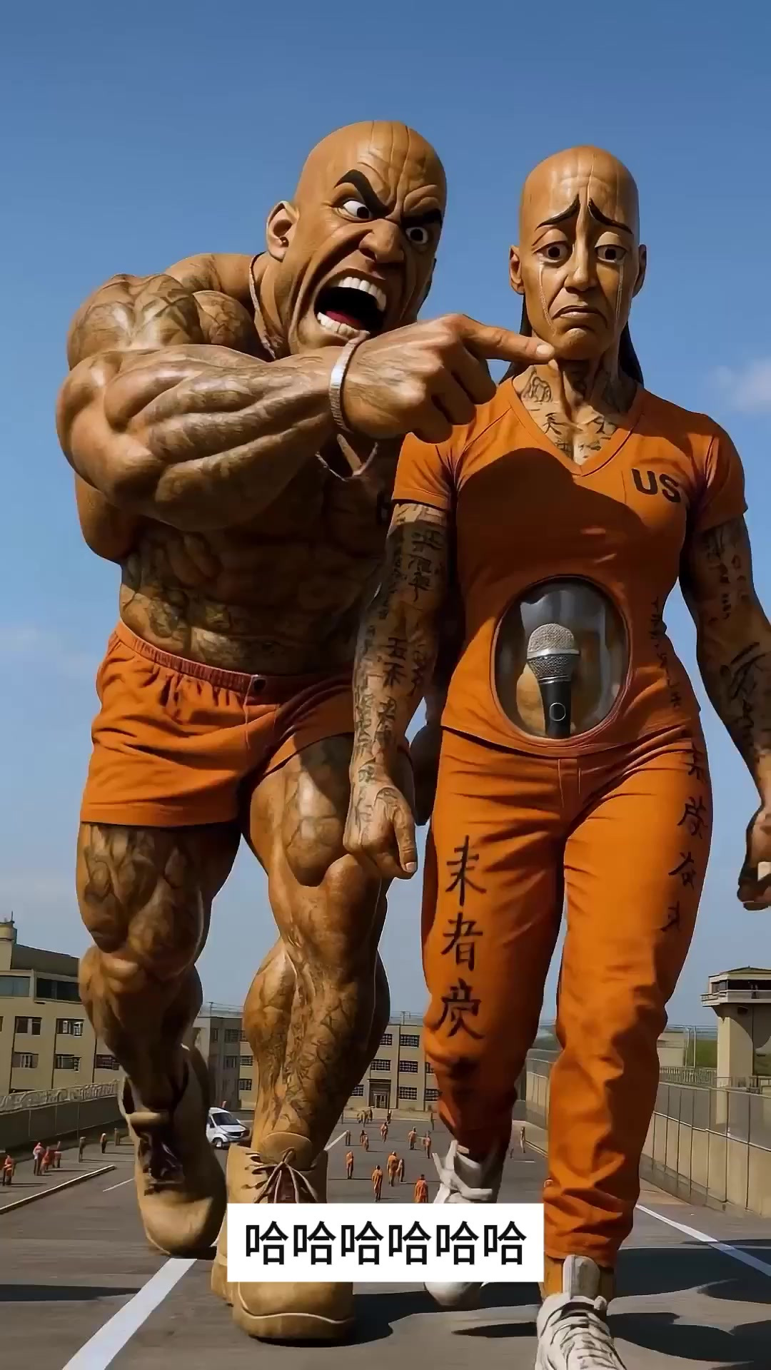 狗头肌肉人搞笑出场