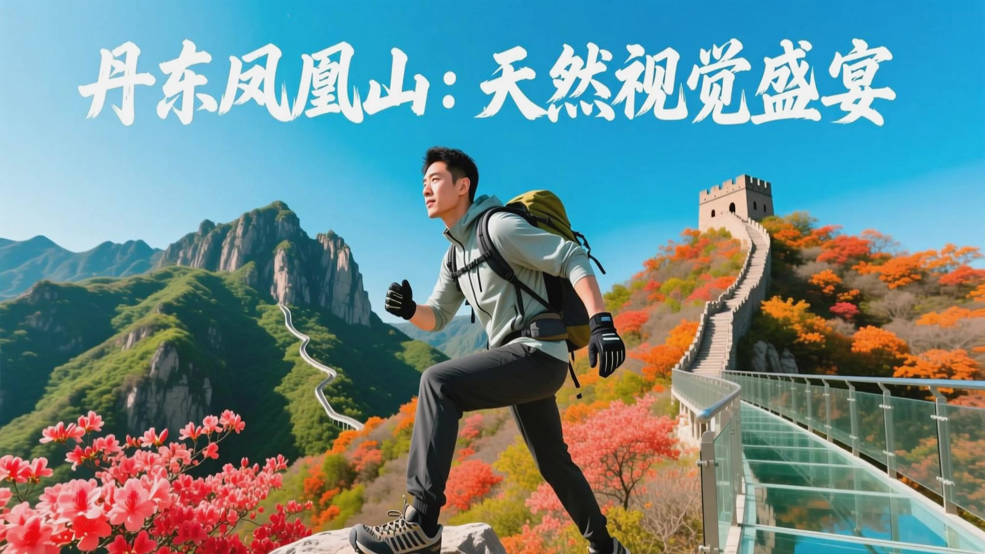 游览辽宁省丹东市的:凤凰山