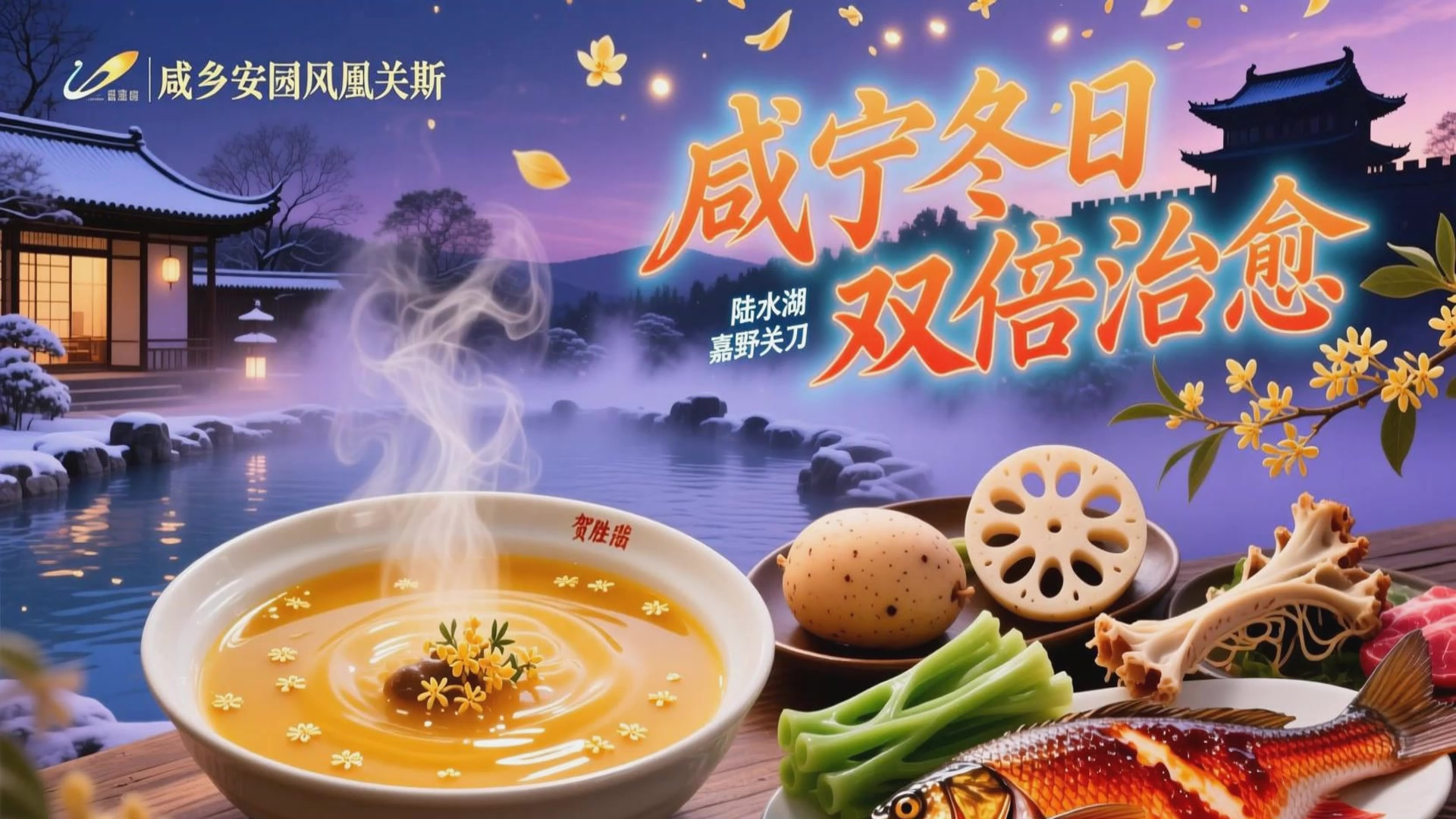 吃美了躺汤里!这个冬天,就“泡”在咸宁