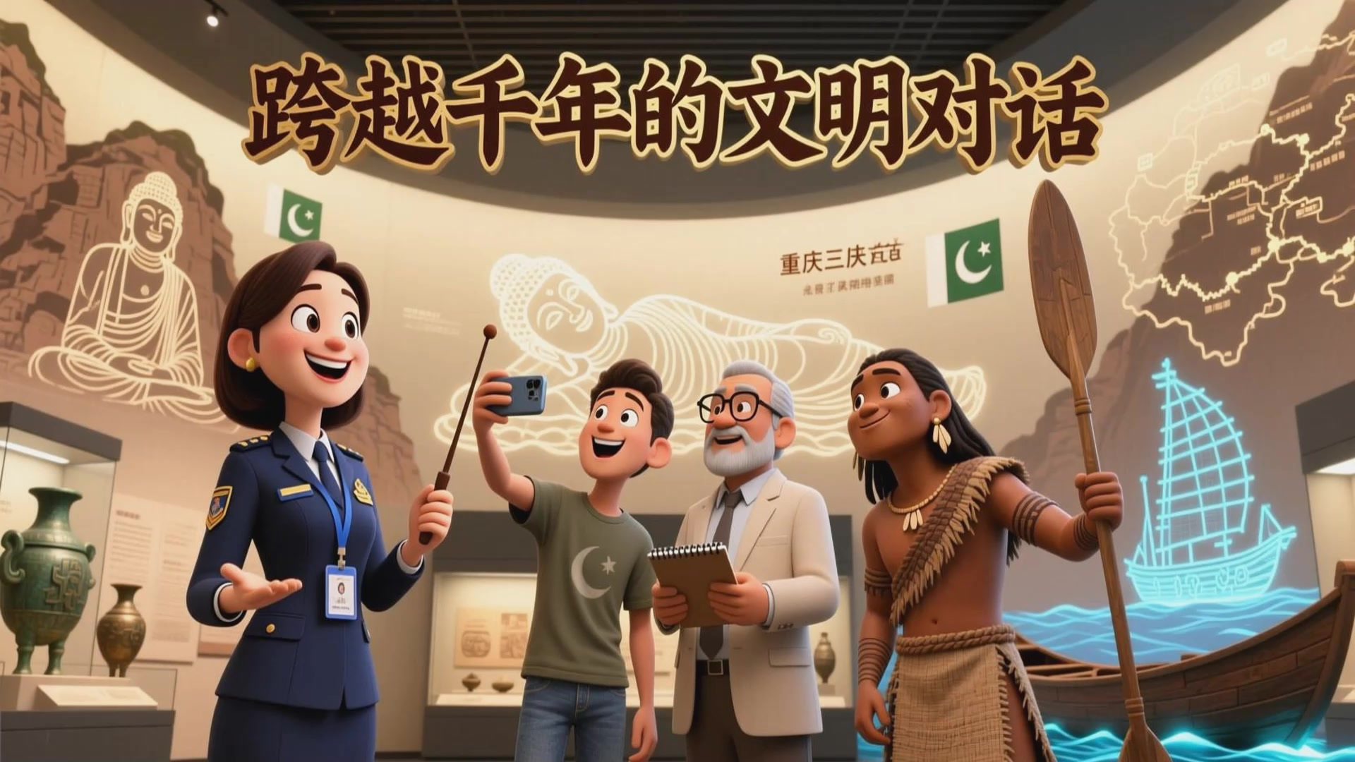 看完重庆中国三峡博物馆 巴基斯坦专家盛赞“Amazing!”