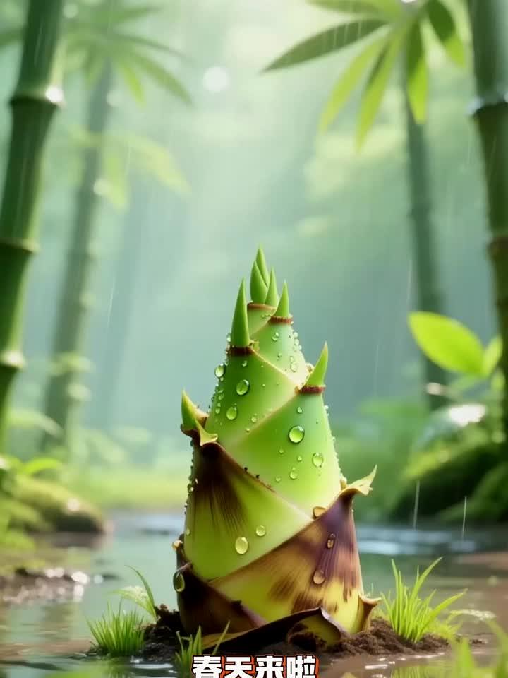 竹林深处,春笋悄然破土