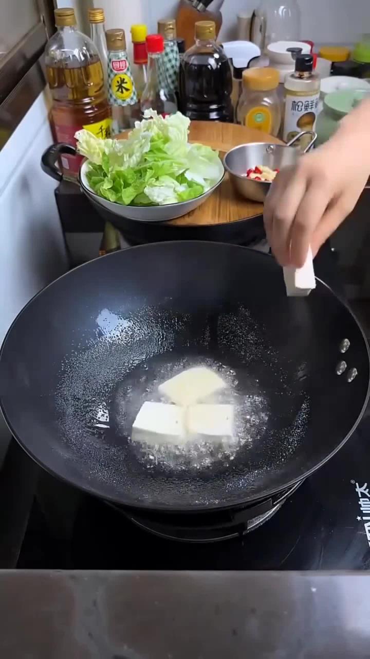 白菜炖豆腐老好吃了