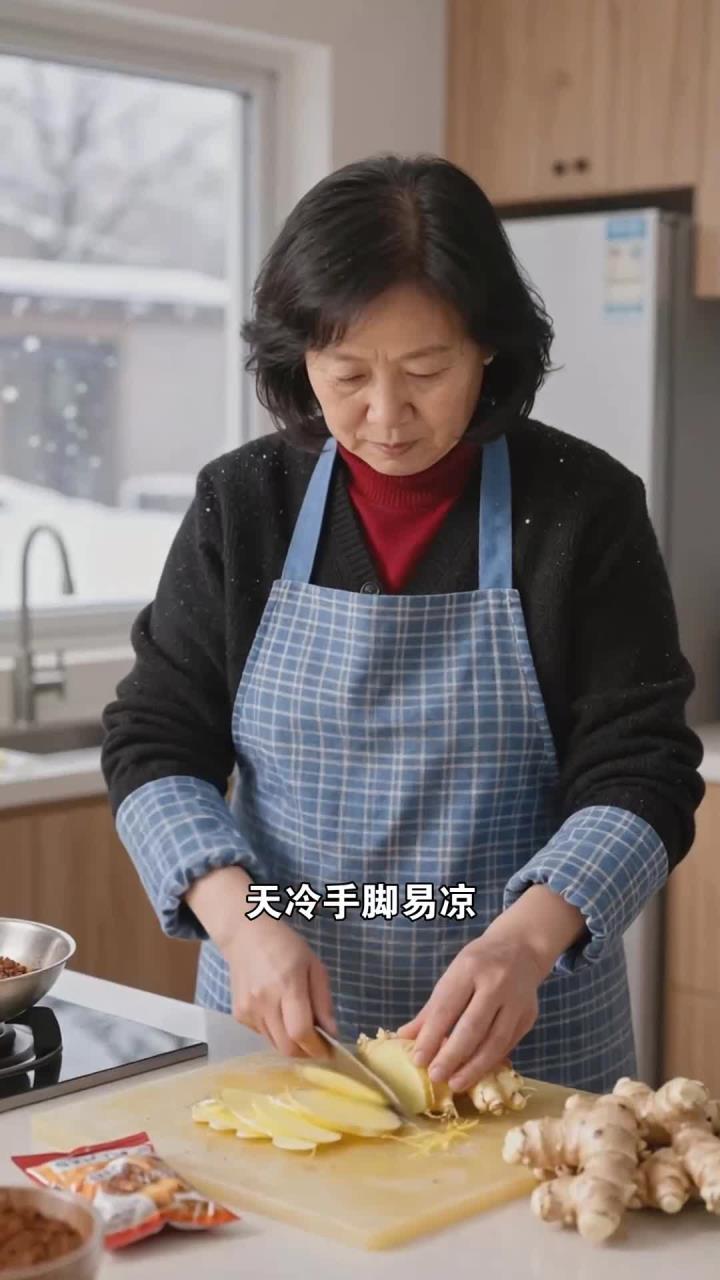 天冷时煮碗姜汤红糖水,驱寒暖身,比那吃药强几分