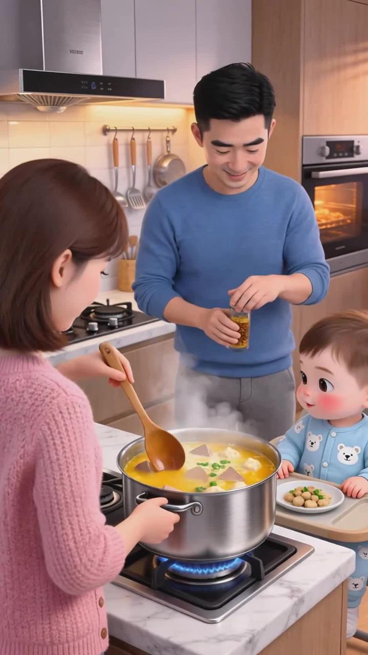 辅食加鹅肝疙瘩汤 宝宝防流感 营养超鲜美