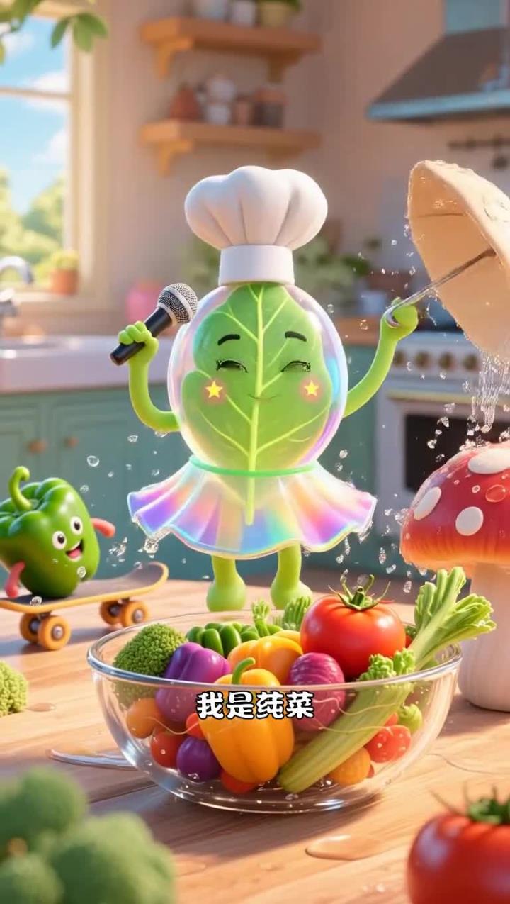 脆嫩菜叶裹着晨露,为三餐添一份清爽与滋养舒适