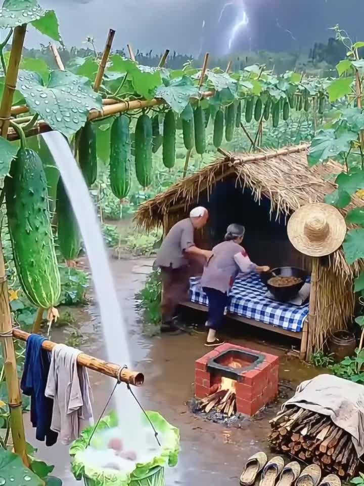 打雷下雨了