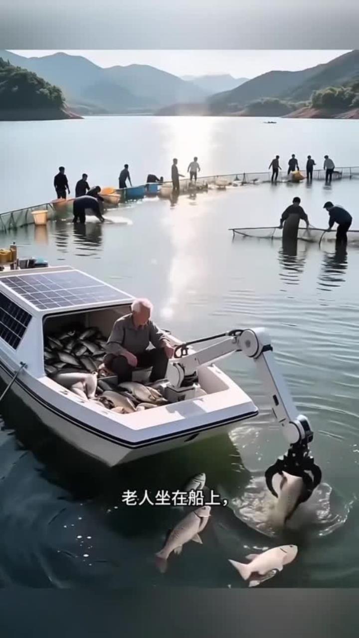 这个自动抓鱼机器真好