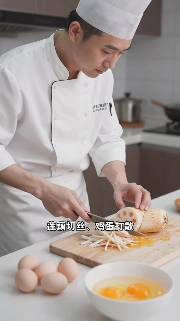 多吃莲藕炒鸡蛋家常，温润素菜养护脾胃