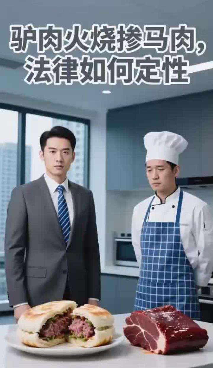 驴肉火烧掺马肉,律师解读生产伪劣食品罪