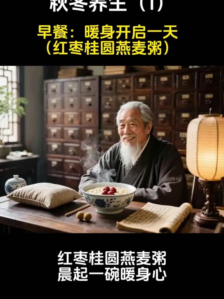 秋冬养生(1)早餐:暖身开启一天(红枣桂圆燕麦粥)