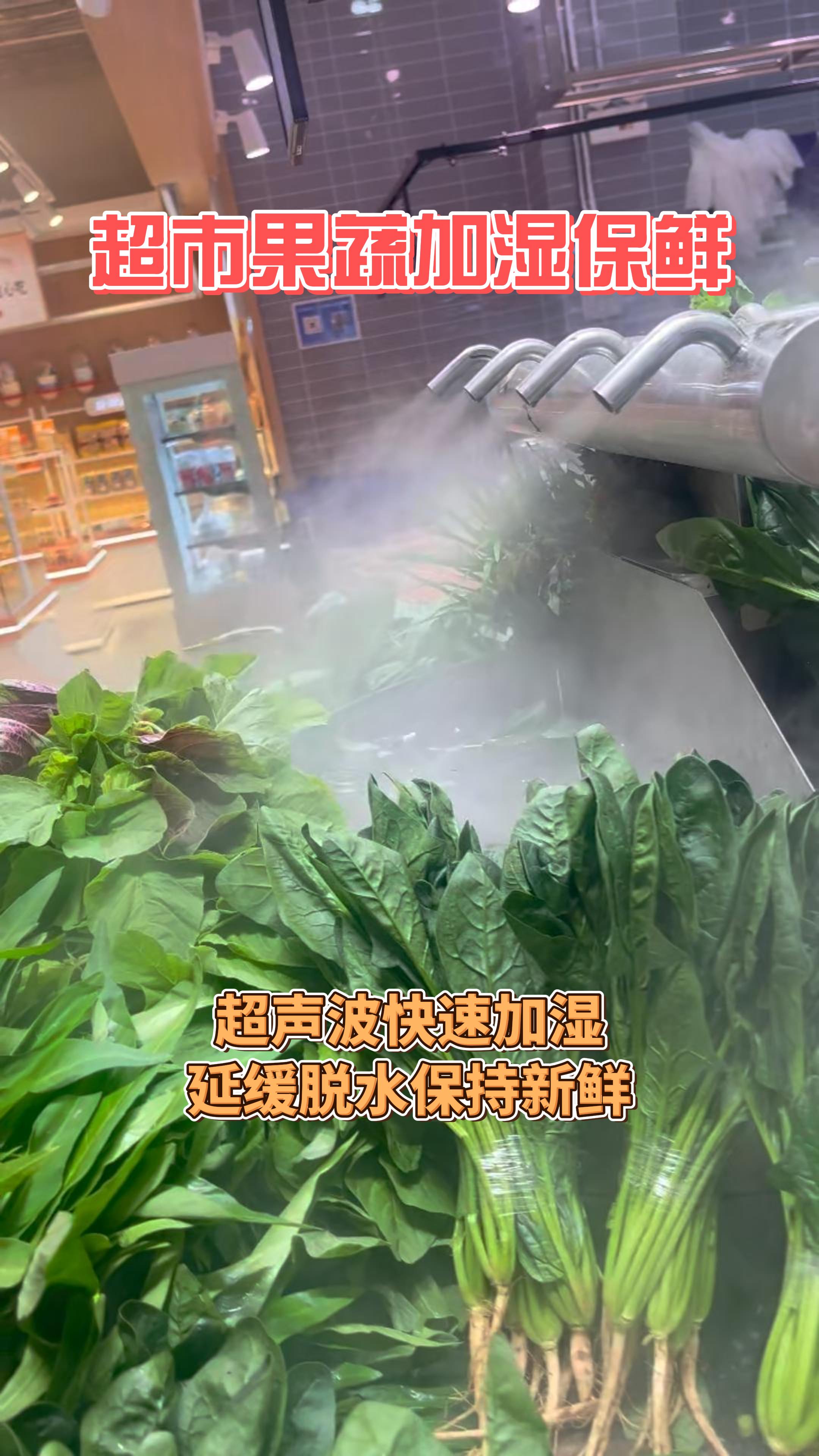 超市果蔬加湿保鲜怎么办?泰力信快速加湿急速保鲜