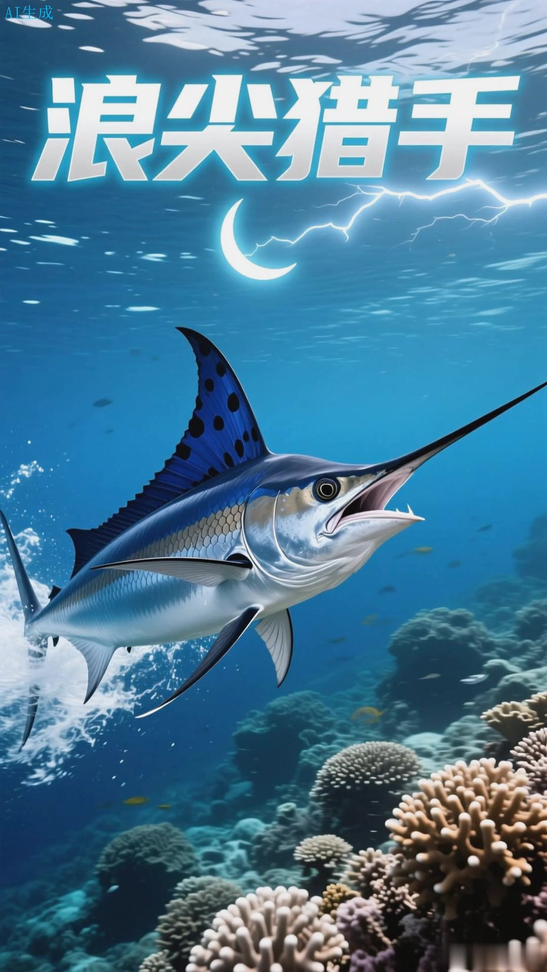 旗鱼劈开赤道的温热海水