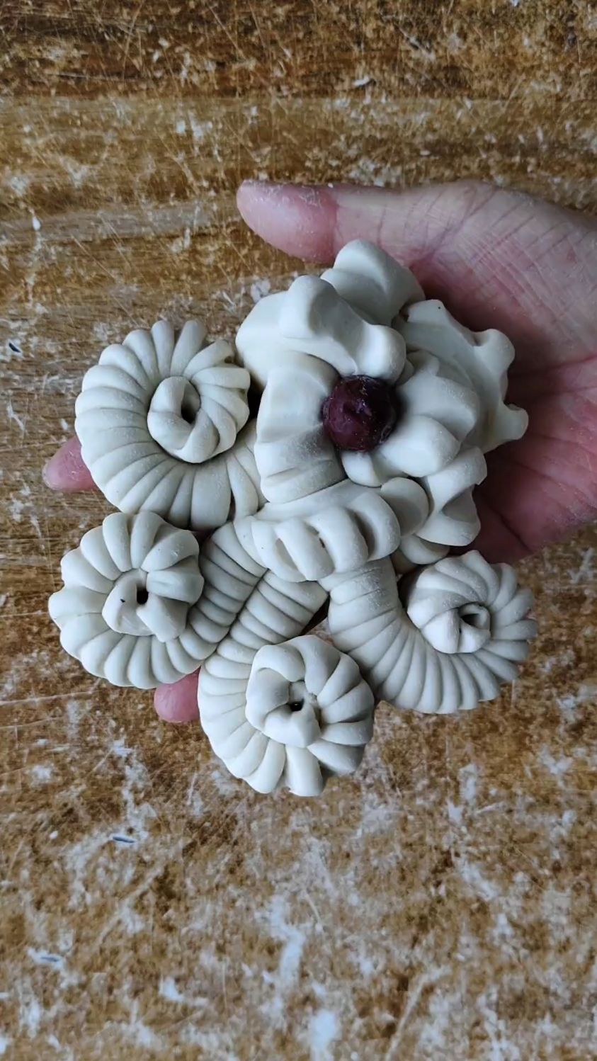 花样枣花馒头新做法!