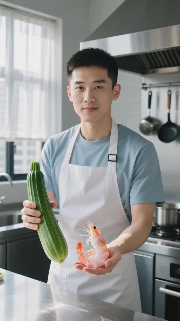 夏日吃丝瓜炒虾仁，鲜美助健康养生～