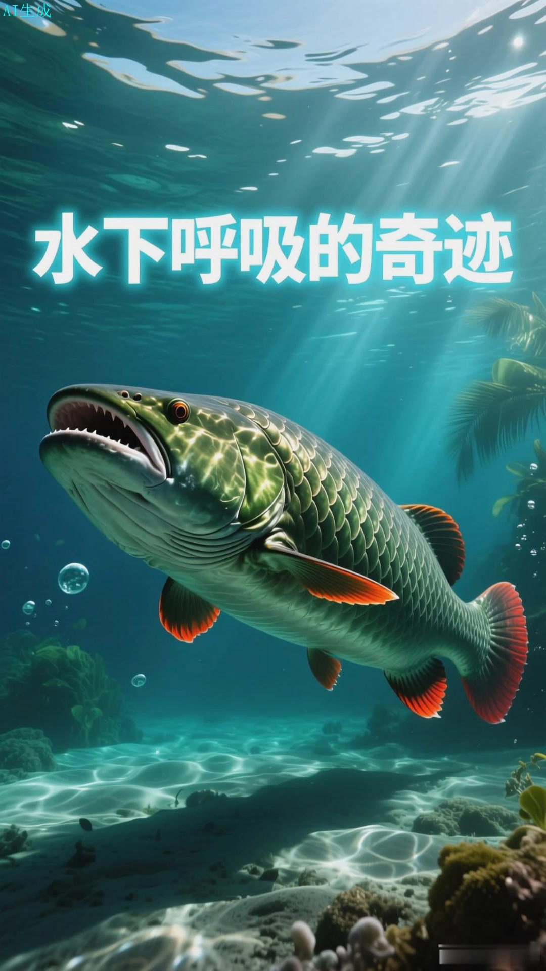 巨骨舌鱼鳔具肺泡结构可呼吸空气