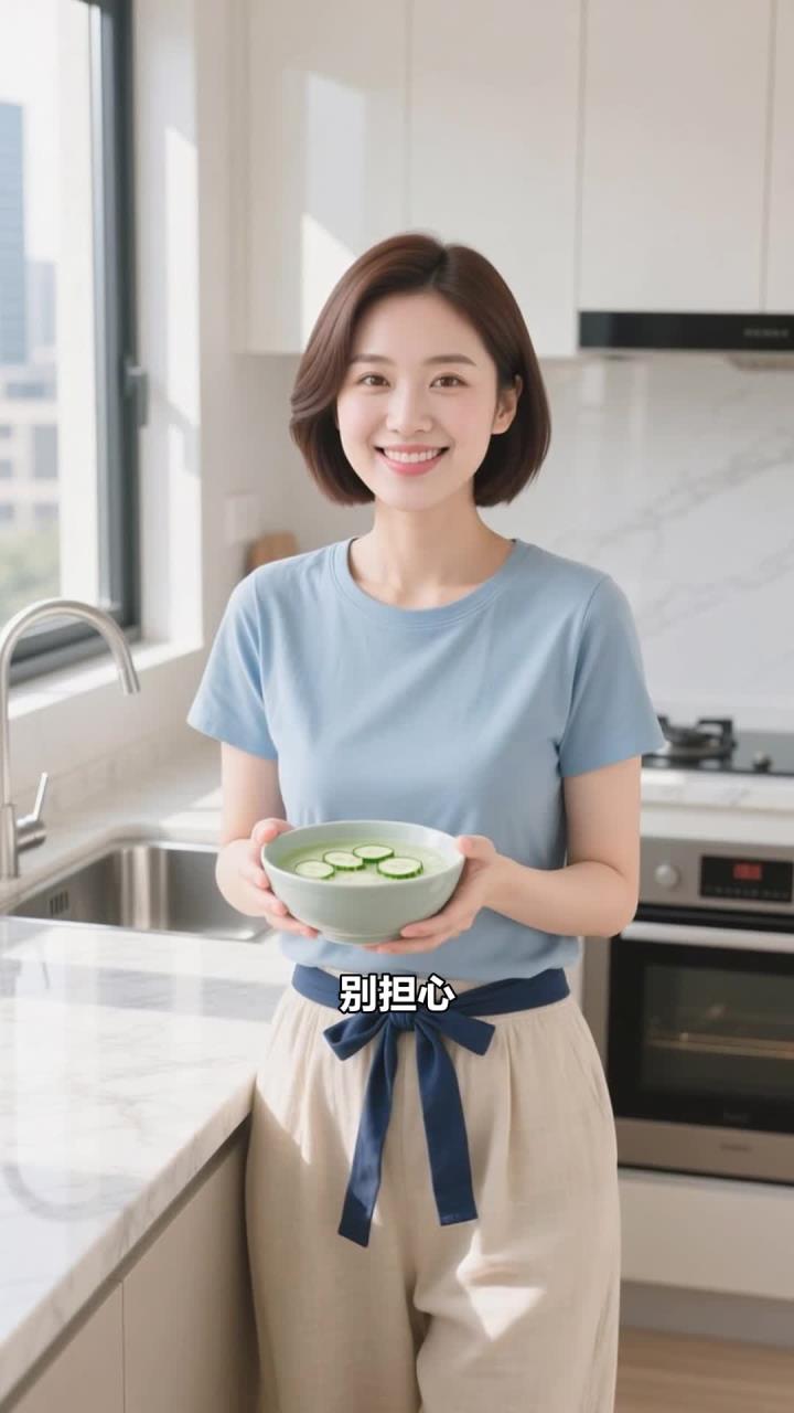 黄瓜粥一碗，清甜又解暑，夏日养生粥