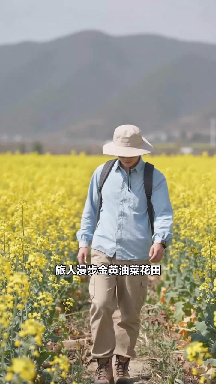 春赏油菜花遍地,赏心悦目,肝气疏泄心情好