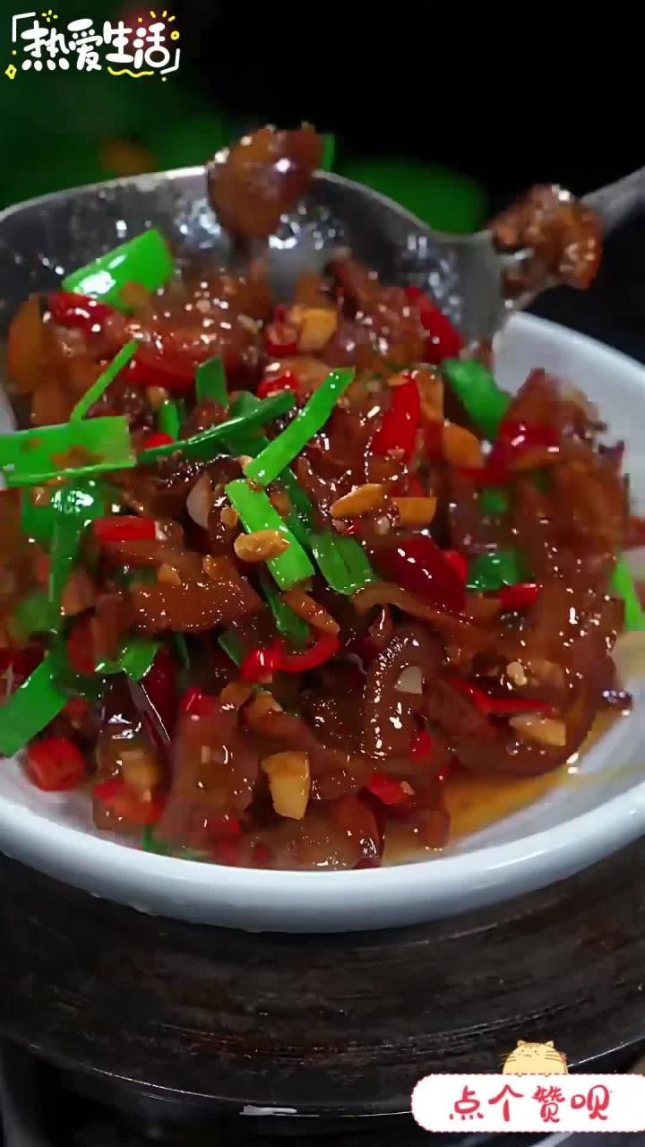 太香了,太喜欢这个腊猪脸肉了