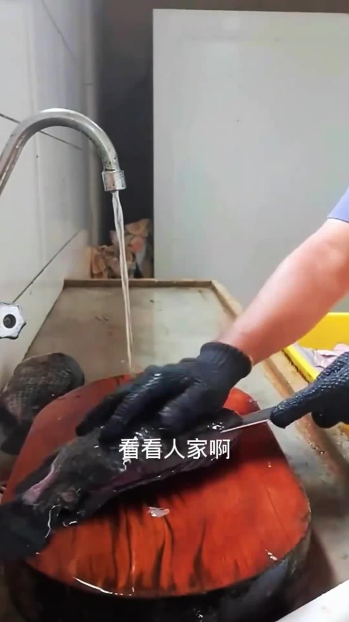 刺身鱼分割处理全过程