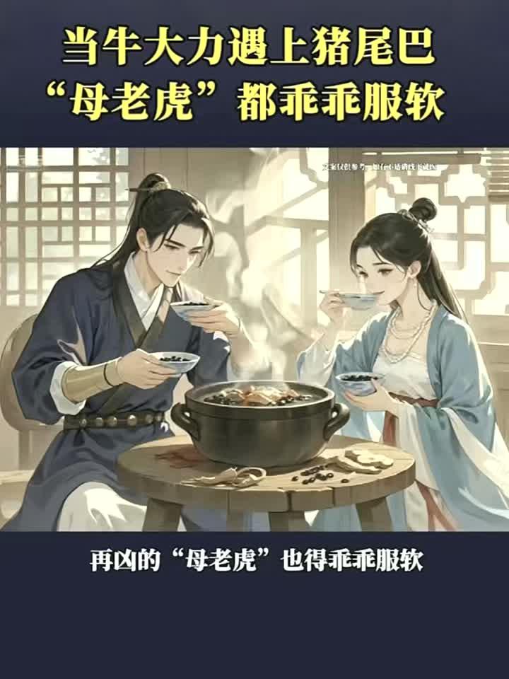 调气和脏腑修心宁百神,牛大力遇上猪尾巴,再凶的母老虎也得乖乖