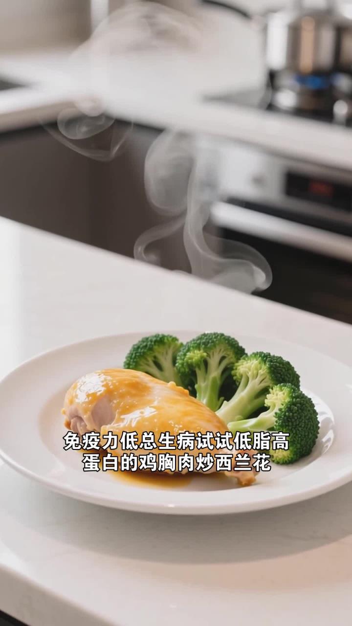提升免疫？鸡胸肉炒西兰花，低脂高蛋白
