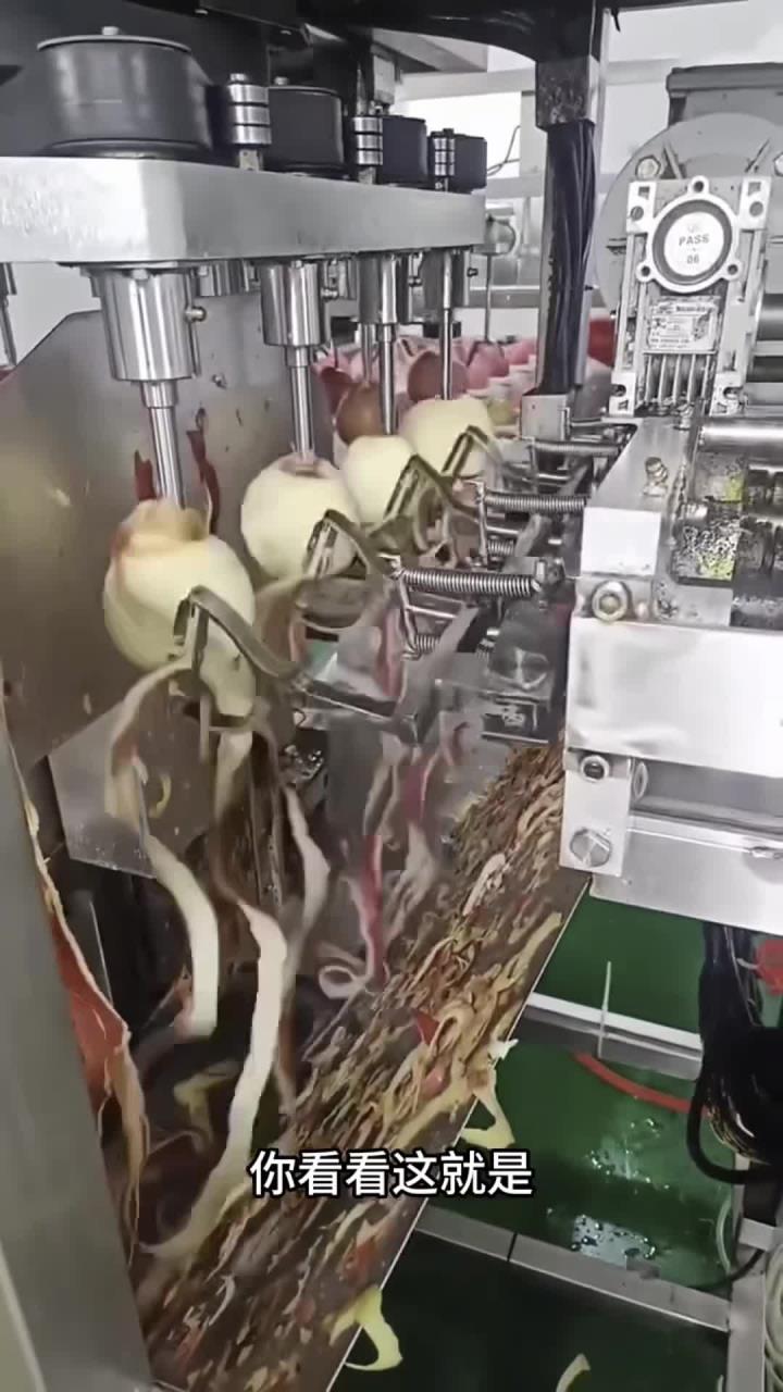 原来这就是制作苹果罐头的流水线工厂
