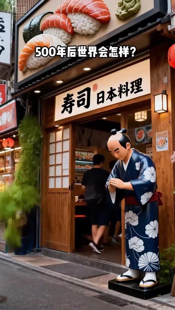 500年后的日本寿司店