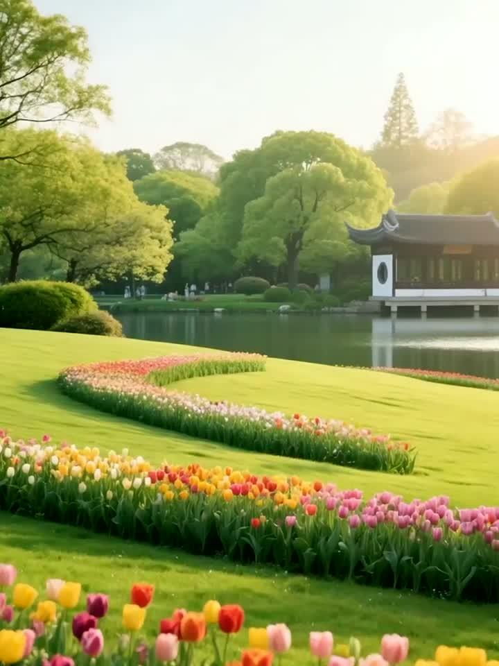 杭州太子湾公园郁金香花海！附避开人潮的4个秘密时段